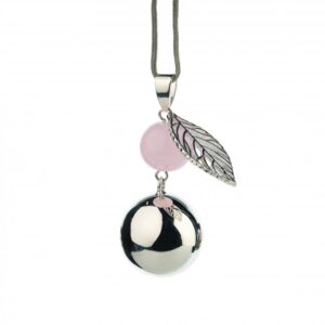 Těhotenská rolnička FANTASY Silver pearl leaf