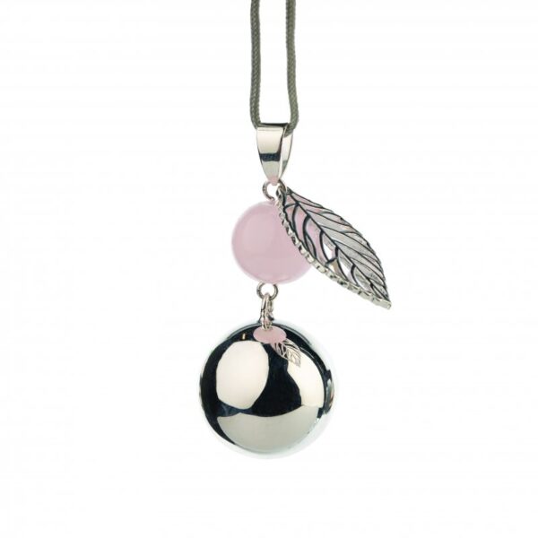 Těhotenská rolnička FANTASY Silver pearl leaf