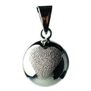 Těhotenská rolnička SPARKLE Glitter heart