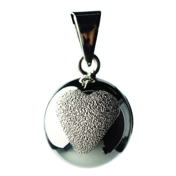Těhotenská rolnička SPARKLE Glitter heart