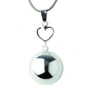 Těhotenská rolnička FANTASY Silver heart