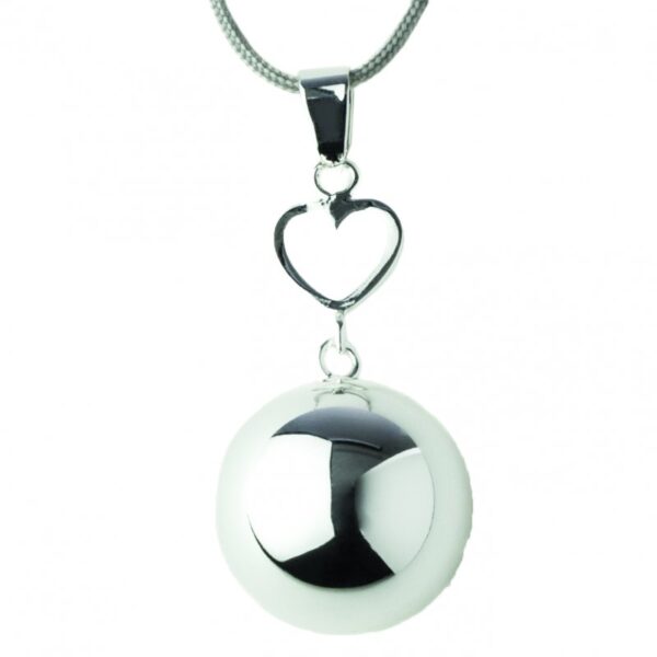 Těhotenská rolnička FANTASY Silver heart