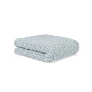 Dětská pletená deka organická bavlna 70x90cm Blue