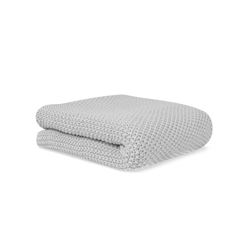 Dětská pletená deka organická bavlna 70x90cm Grey