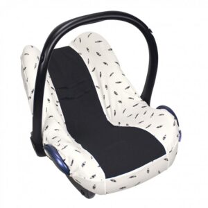 Potah na autosedačku Seat Cover 0+ Black Feathers