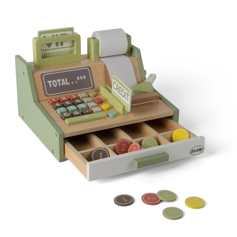 Playful Wood dřevěná pokladna 17ks 36m+