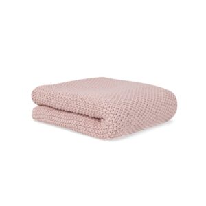 Dětská pletená deka organická bavlna 70x90cm Pink