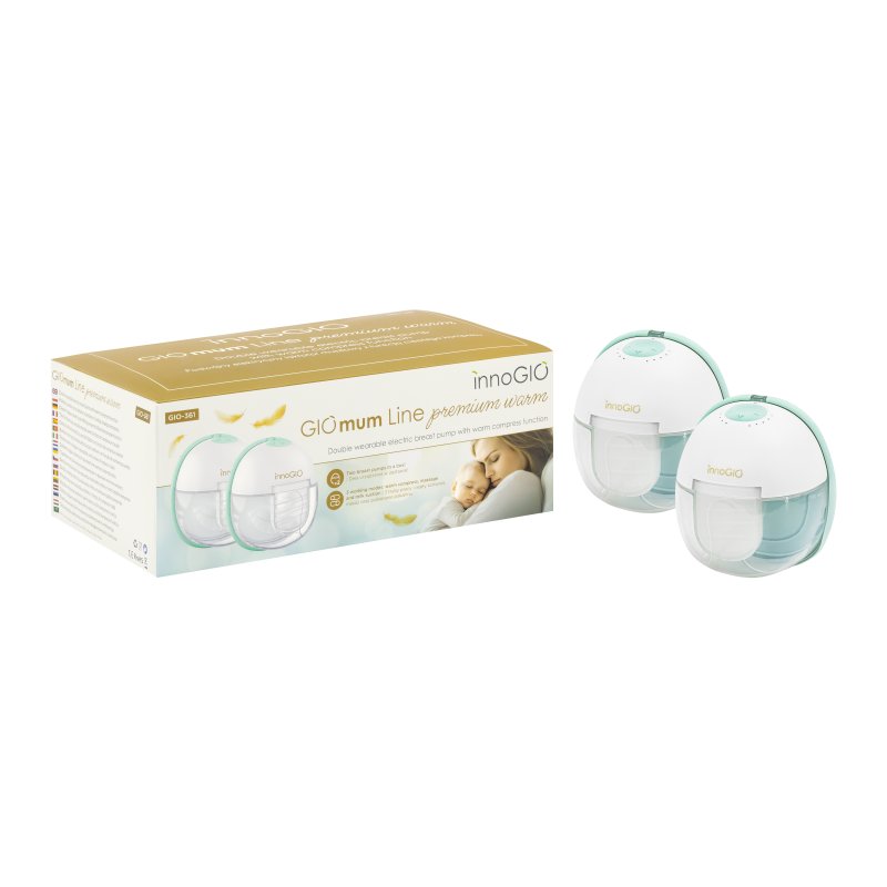 Přenosná elektrická odsávačka mateřského mléka GIOmum Line Premium Warm Double