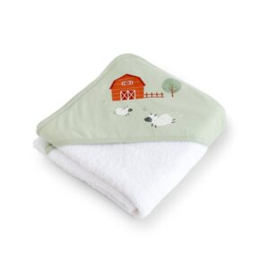 Dětská bavlněná osuška s kapucí 100x100cm Funny Farm I.