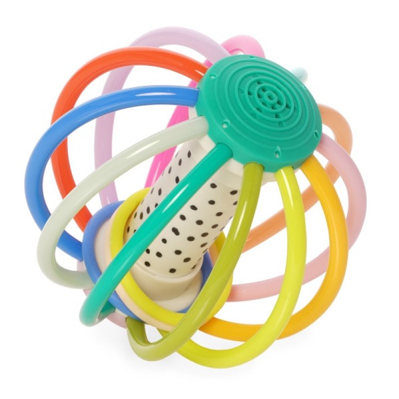 Kousátko s chrastítkem Whistleball Colorpop