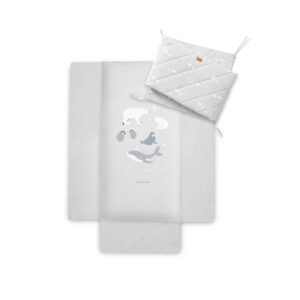 2-dílný bavlněný set do postýlky Polaris Grey 0m+