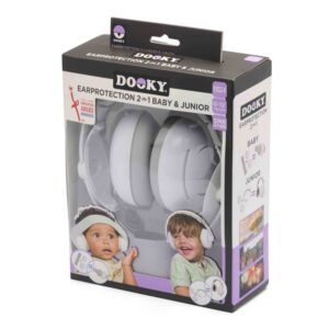 Chrániče sluchu 2v1 BABY & JUNIOR 0-12r White