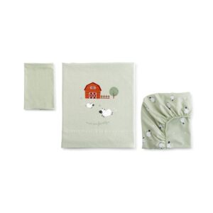 3-dílná bavlněná sada do kolébky 80x50cm Funny Farm