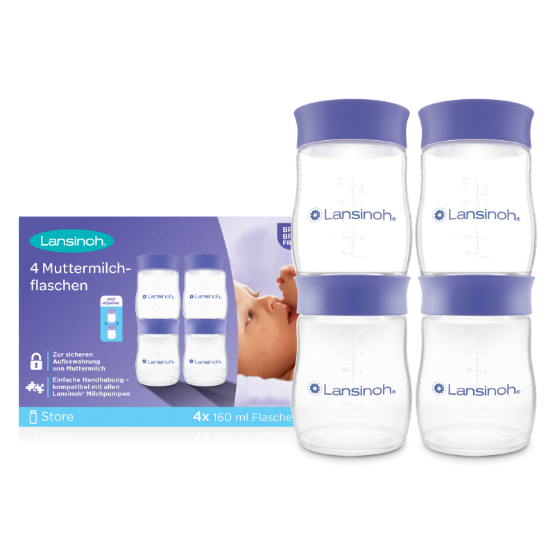 Zásobníky na uskladnění mateřského mléka 4ks