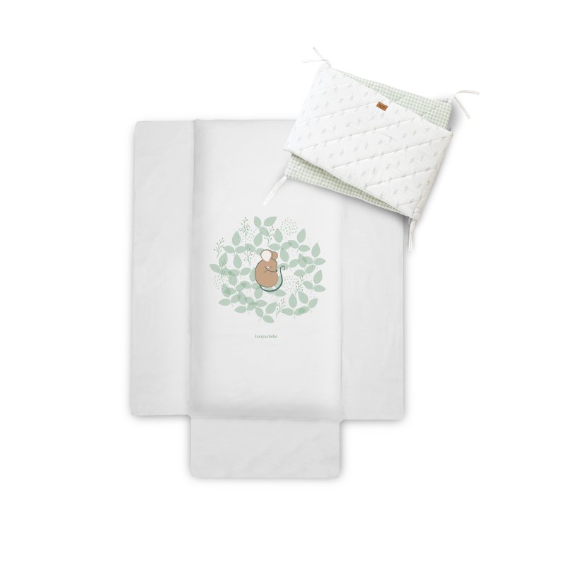 2-dílný bavlněný set do postýlky Spring Cottage 0m+